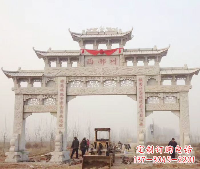 南通高品质三门牌坊石雕