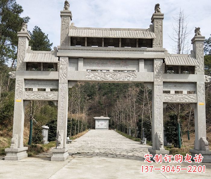南通中领雕塑定制牌坊石雕