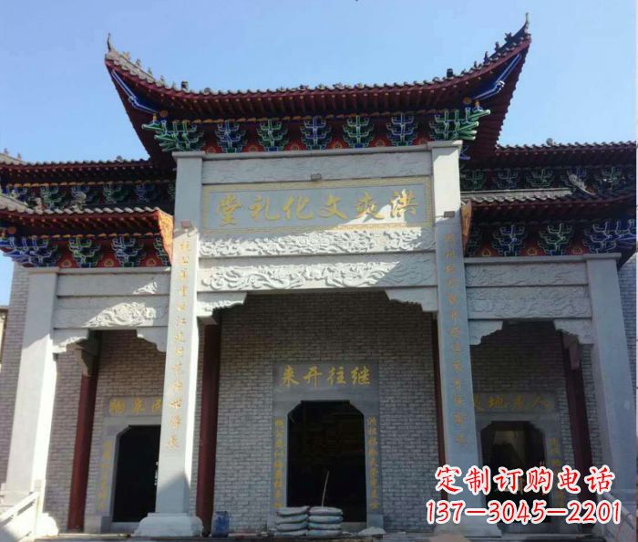 南通景区三门石雕牌楼 (4)