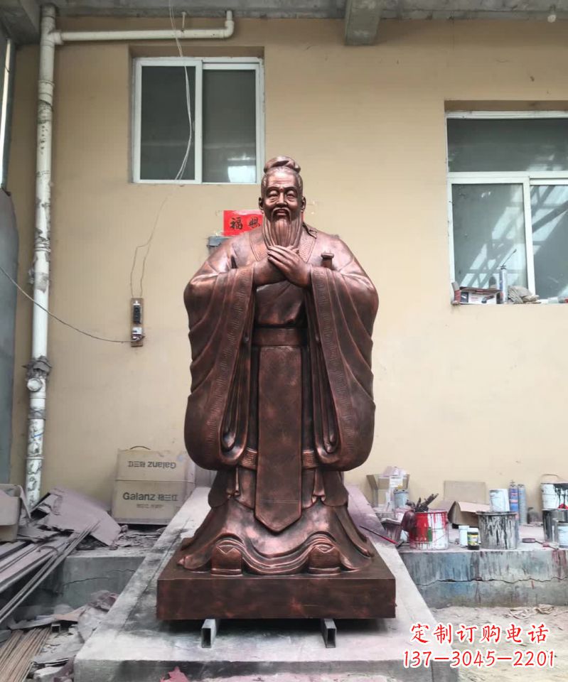南通传承中华文化精髓,尊崇古代伟大思想家——中领雕塑定制孔子雕塑
