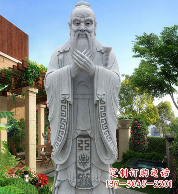 南通备受尊崇的孔子青铜雕塑