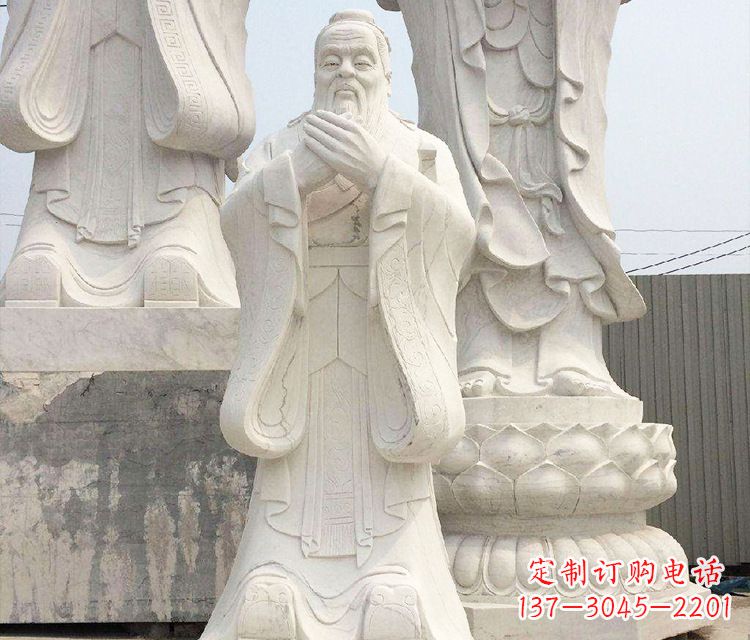 南通孔子三雕像