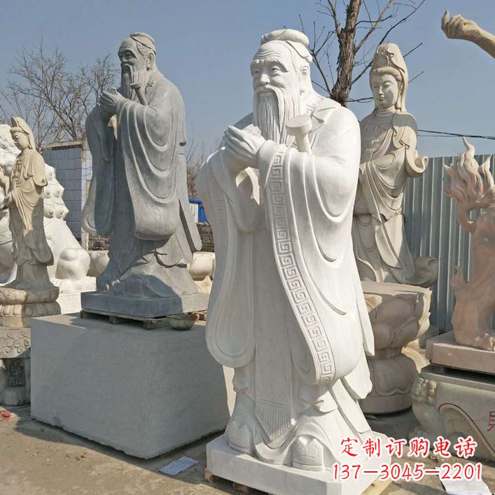 南通雕塑大师之作:孔子铜雕