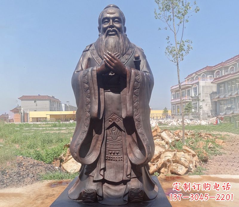 南通拥有历史传承的孔子铜雕