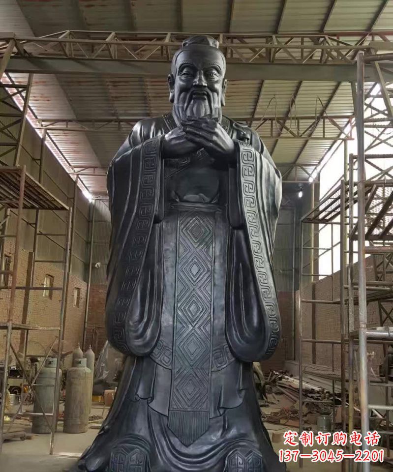 南通孔子铜雕塑 (2)