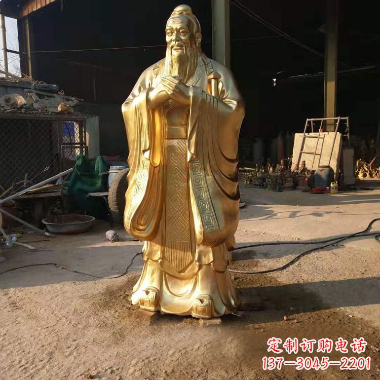 南通以孔子为精髓的青铜雕塑