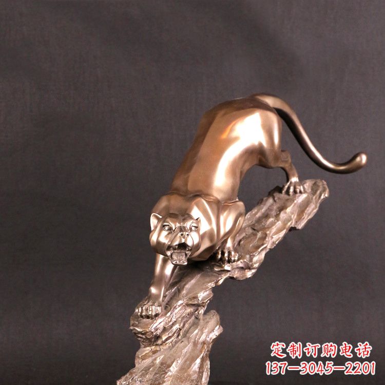 南通猎豹玻璃钢雕塑——高级定制精美雕塑