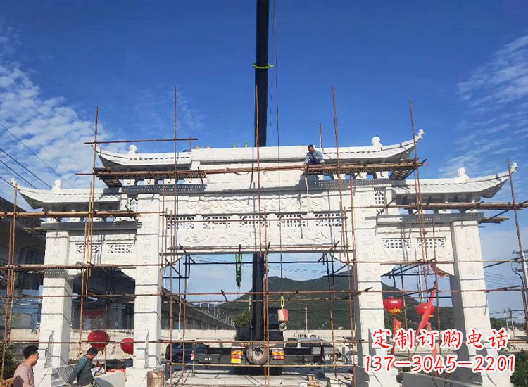 南通临夏石雕牌坊雕刻