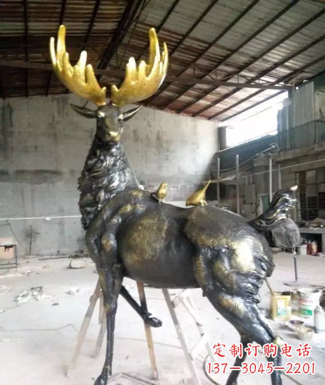 南通精美羚羊铜雕,打造您独一无二的家居装饰