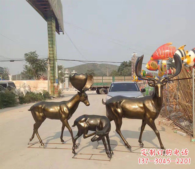 南通优雅古典风格的动物铜雕