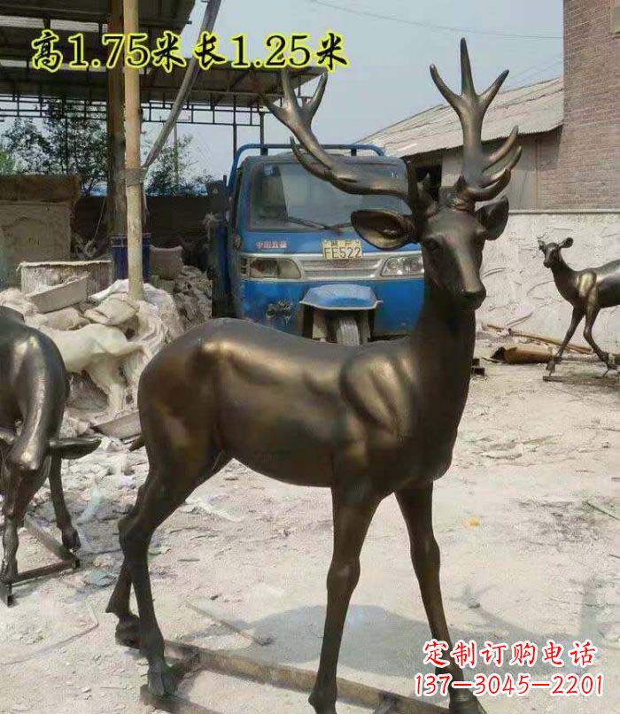 南通艺术精美,高品质鹿铜雕塑
