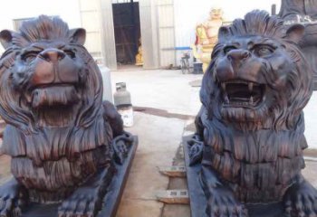南通汇丰银行狮子雕塑，精美雕塑展示您的财富