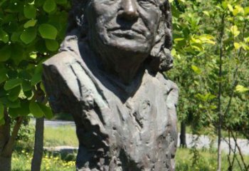 南通李斯特铜雕头像-匈牙利钢琴之王，世界著名作曲家公园雕塑