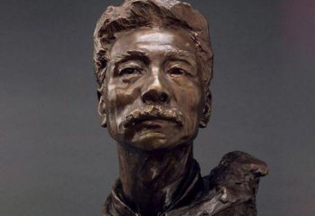 南通鲁迅校园名人铜雕，展现鲁迅文学精神