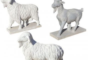 南通绵羊石雕公园动物雕塑-精致耐用的绵羊雕塑