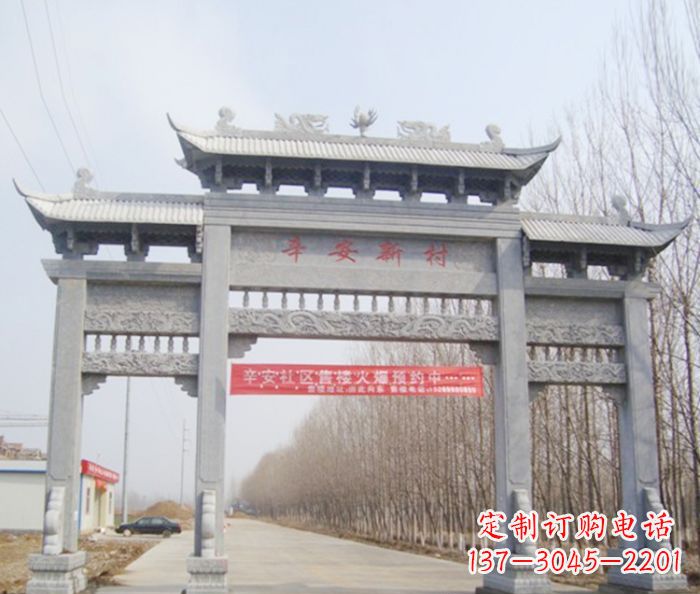 南通牌坊三门石雕,品质无双