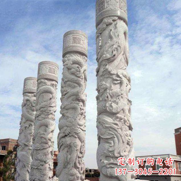 南通精美石雕龙雕塑,释放神秘力量