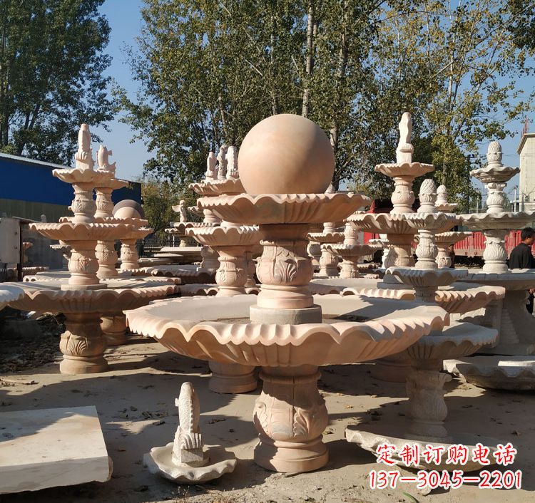 南通中领雕塑砂岩喷泉雕塑