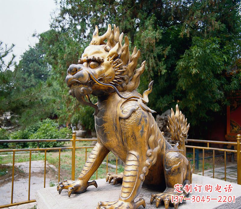 南通精美雕刻,令人叹为观止的麒麟铸铜雕塑