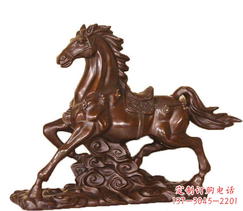 南通答案中领雕塑:精致马玻璃钢仿铜动物雕塑中…