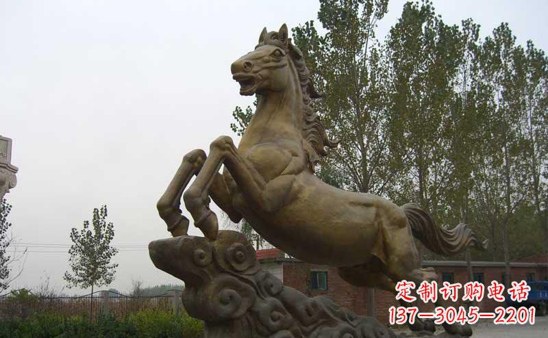 南通企业奔马景观铜雕
