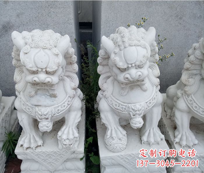 南通中领雕塑大理石狮子雕塑