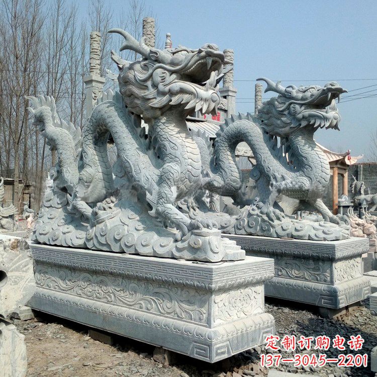 南通传统工艺青石龙雕塑
