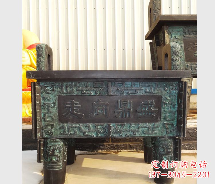 南通青铜香炉雕塑,传承中国文化
