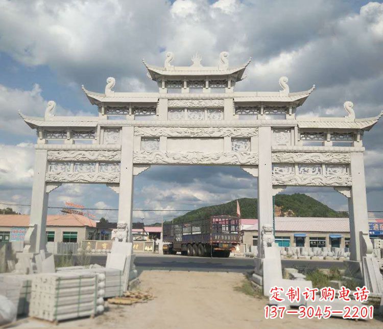 南通精美大理石牌坊石雕——给您的家园增添优雅气质