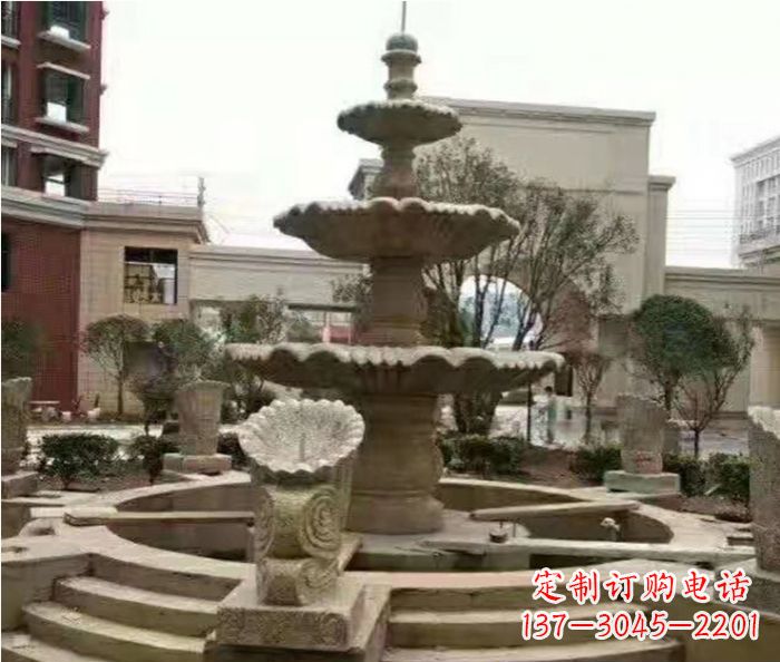 南通砂岩大型喷泉石雕