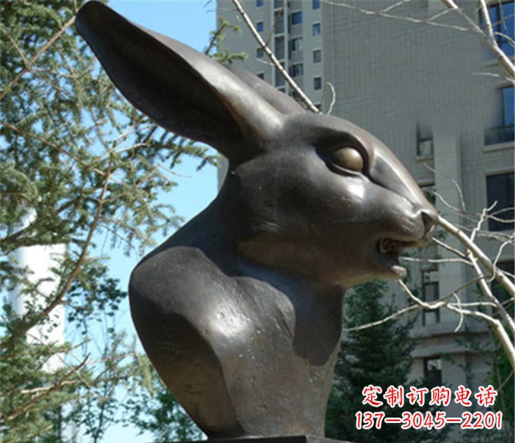 南通十二生肖兔首铜雕塑