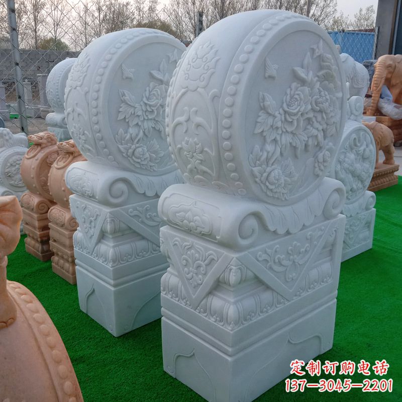 南通石雕方柱门墩雕塑,精美无穷