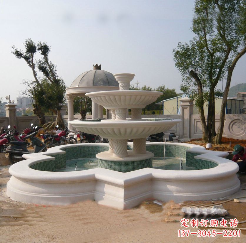 南通石雕喷泉:源源不绝的悠然美景