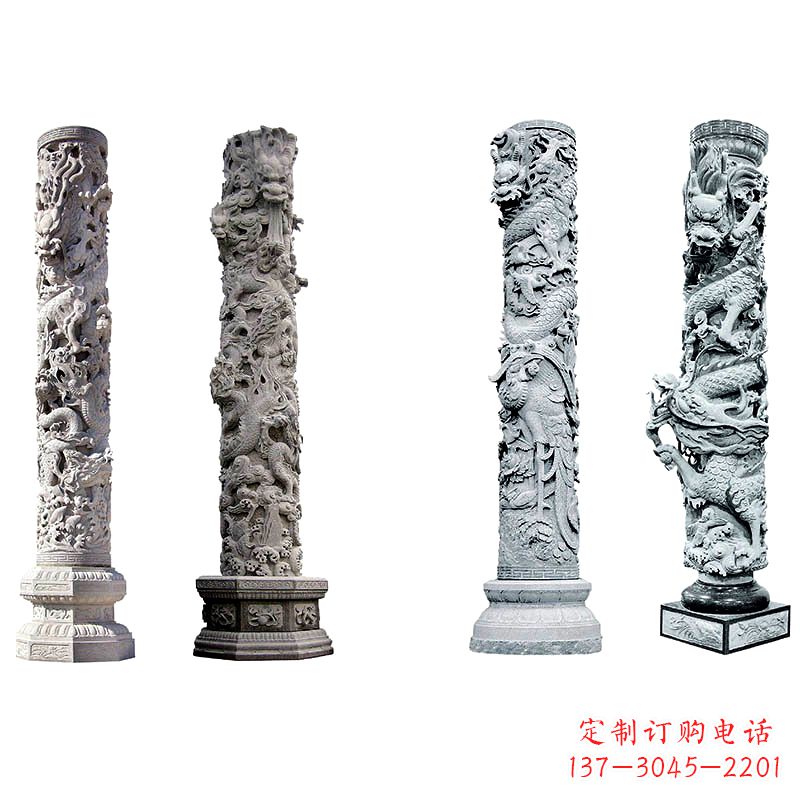 南通精美绝伦的石雕龙柱