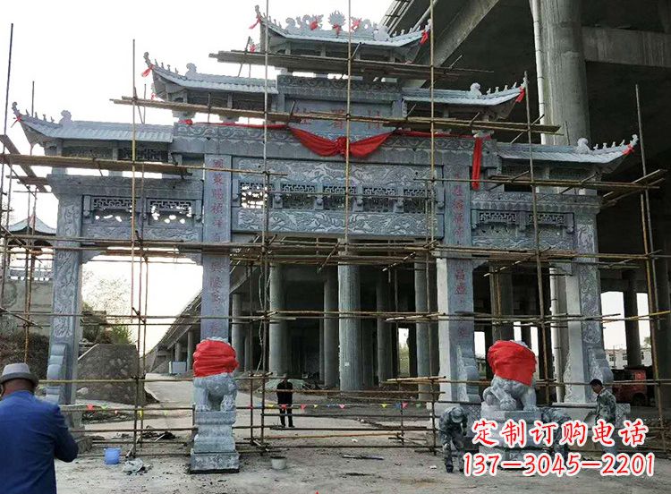 南通石雕牌坊|精致细腻的石雕雕塑