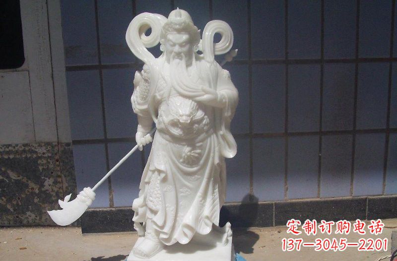 南通石雕武财神提刀关公
