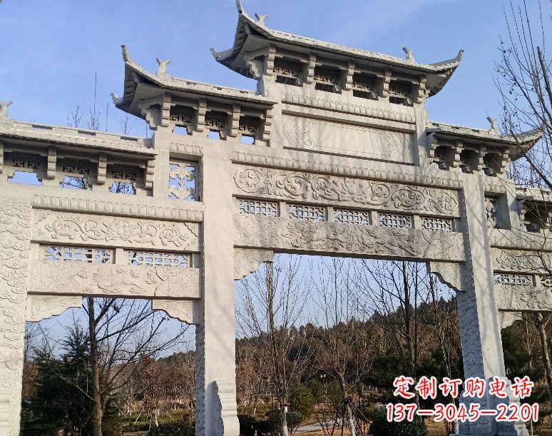 南通石雕乡村牌坊