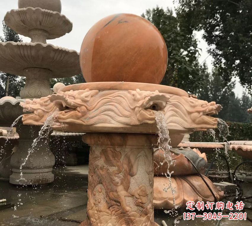 南通石雕自然流水喷泉