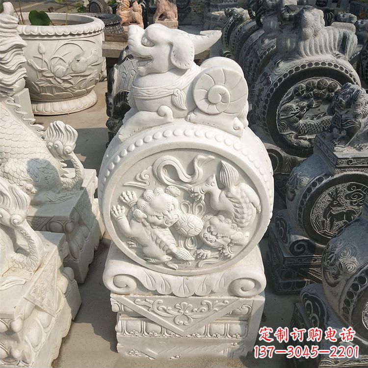 南通石门墩石雕