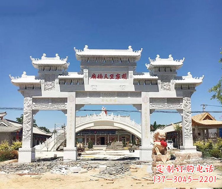 南通石牌坊的雕刻