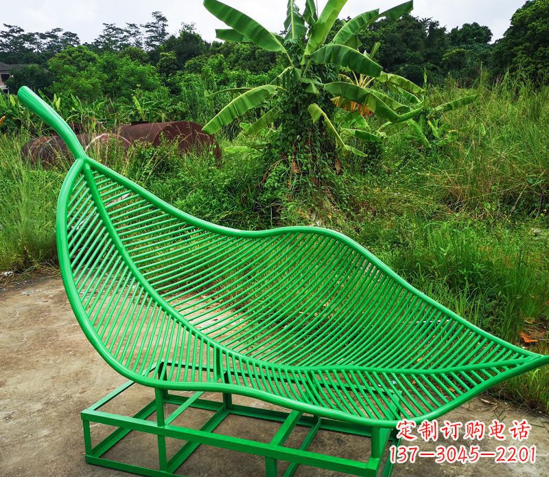 南通树叶不锈钢景观雕塑