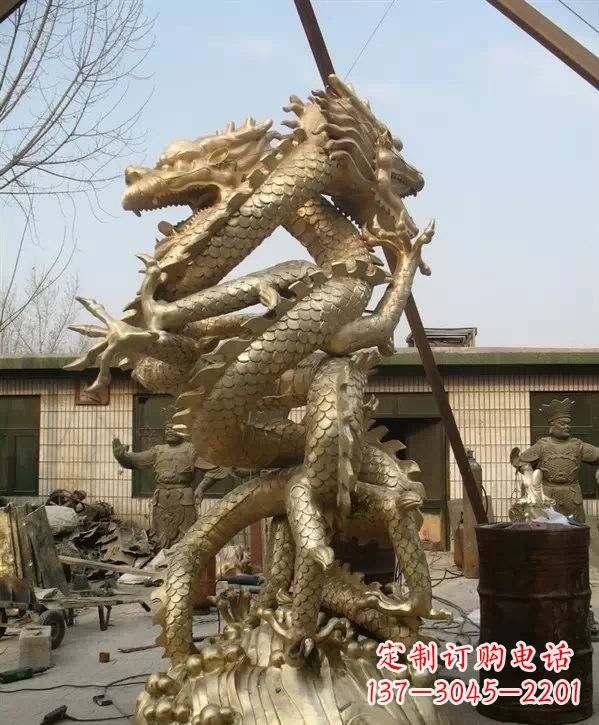南通双龙铜雕