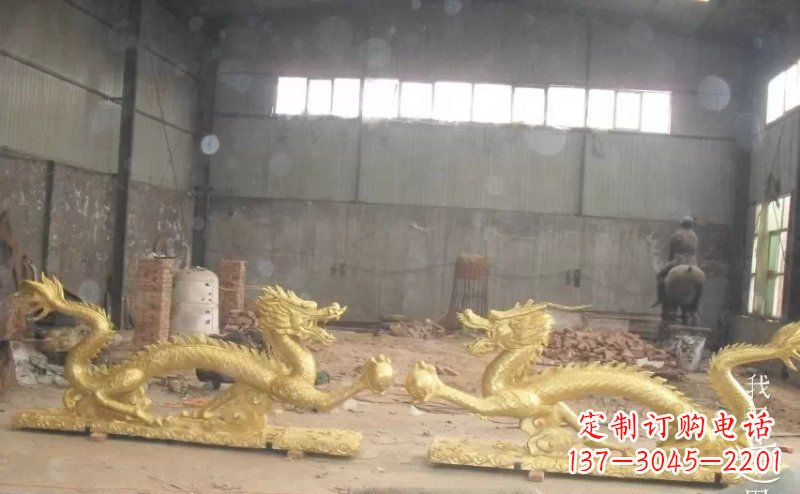 南通双龙戏珠广场铜雕 (2)