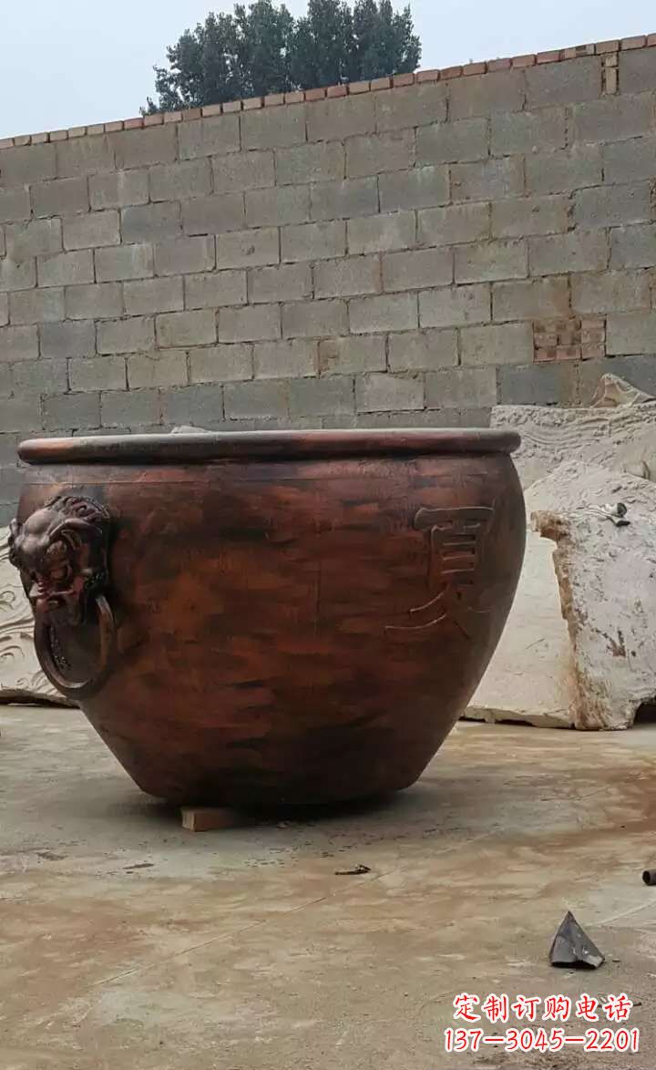 南通水缸铜雕