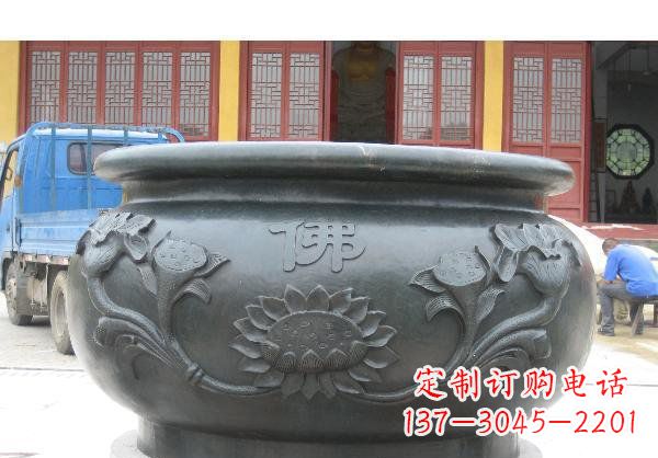 南通水缸寺庙铜雕 (2)