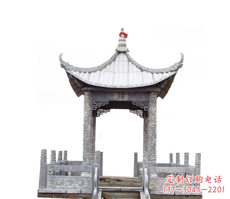 南通四角仿古石凉亭石雕