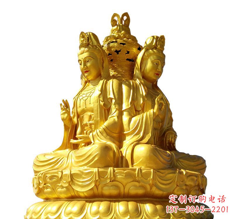 南通四面观音菩萨铜像