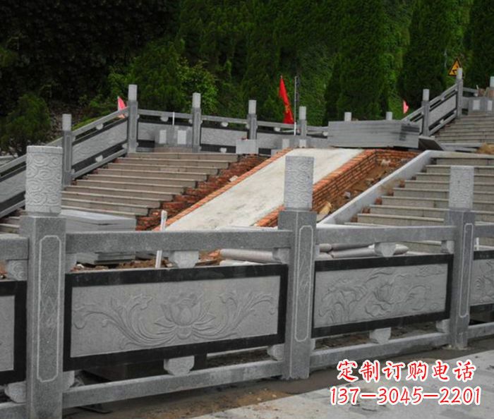 南通寺庙景观仿古石栏板 (2)