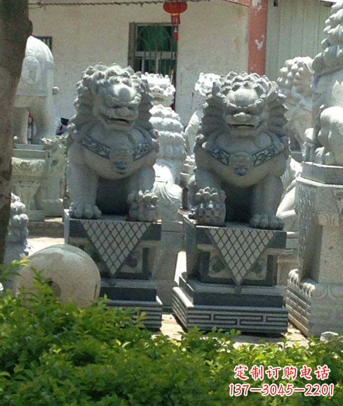 南通寺庙景观仿古石狮子
