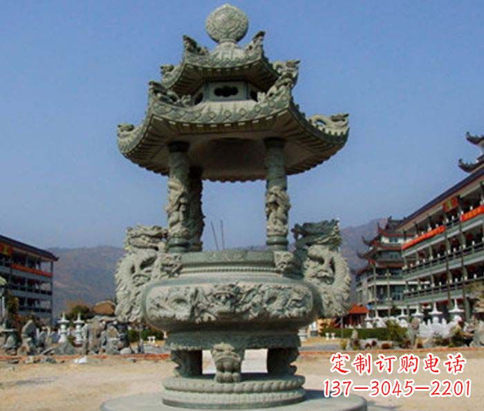 南通寺庙景观仿古石香炉